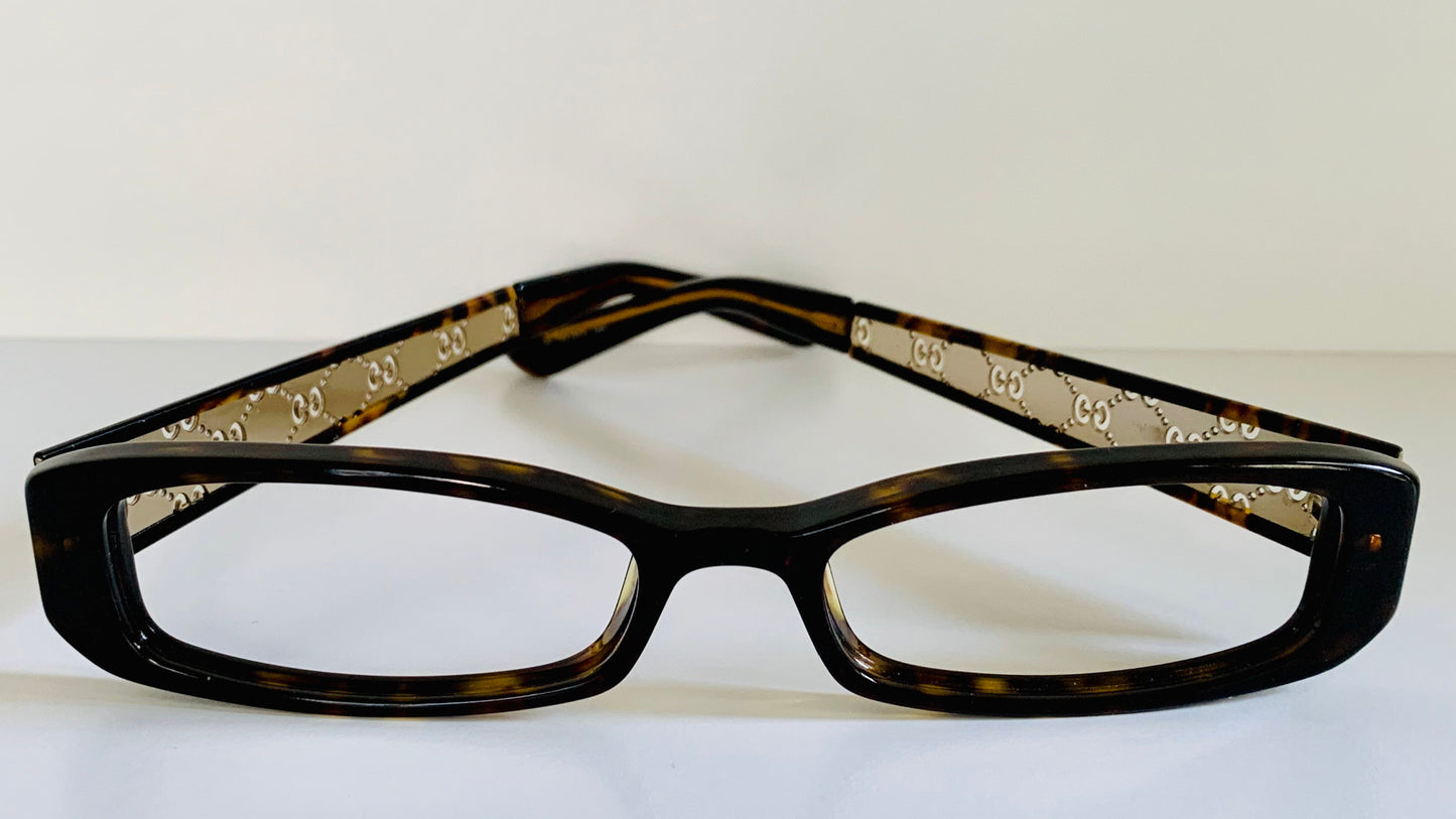 Vintage Gucci 00s frame - brown square Y2K eyewear