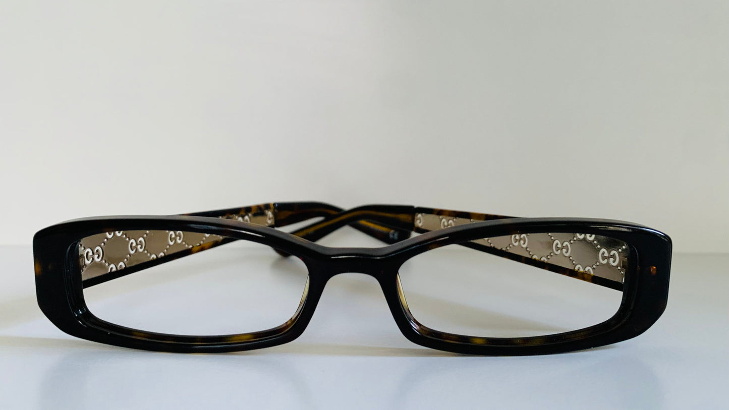 Vintage Gucci 00s frame - brown square Y2K eyewear