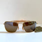 Vintage Ray Ban USA B&L W1348 Small Caravan sunglasses- 52mm mirrored lenses NOS