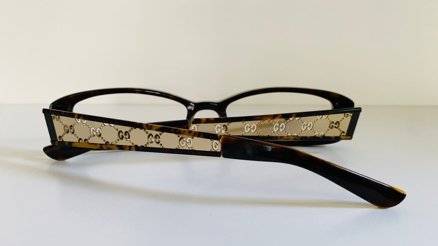 Vintage Gucci 00s frame - brown square Y2K eyewear