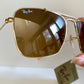 Vintage Ray Ban USA B&L W1348 Small Caravan sunglasses- 52mm mirrored lenses NOS