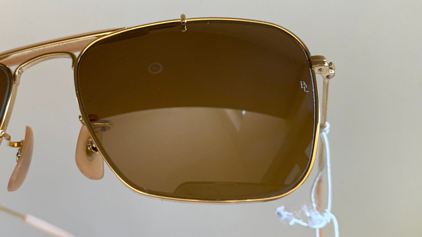 Vintage Ray Ban USA B&L W1348 Small Caravan sunglasses- 52mm mirrored lenses NOS