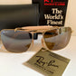Vintage Ray Ban USA B&L W1348 Small Caravan sunglasses- 52mm mirrored lenses NOS