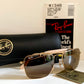 Vintage Ray Ban USA B&L W1348 Small Caravan sunglasses- 52mm mirrored lenses NOS