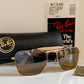 Vintage Ray Ban USA B&L W1348 Small Caravan sunglasses- 52mm mirrored lenses NOS