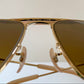Vintage Ray Ban USA B&L W1348 Small Caravan sunglasses- 52mm mirrored lenses NOS