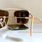 Vintage Ray Ban USA B&L W1348 Small Caravan sunglasses- 52mm mirrored lenses NOS