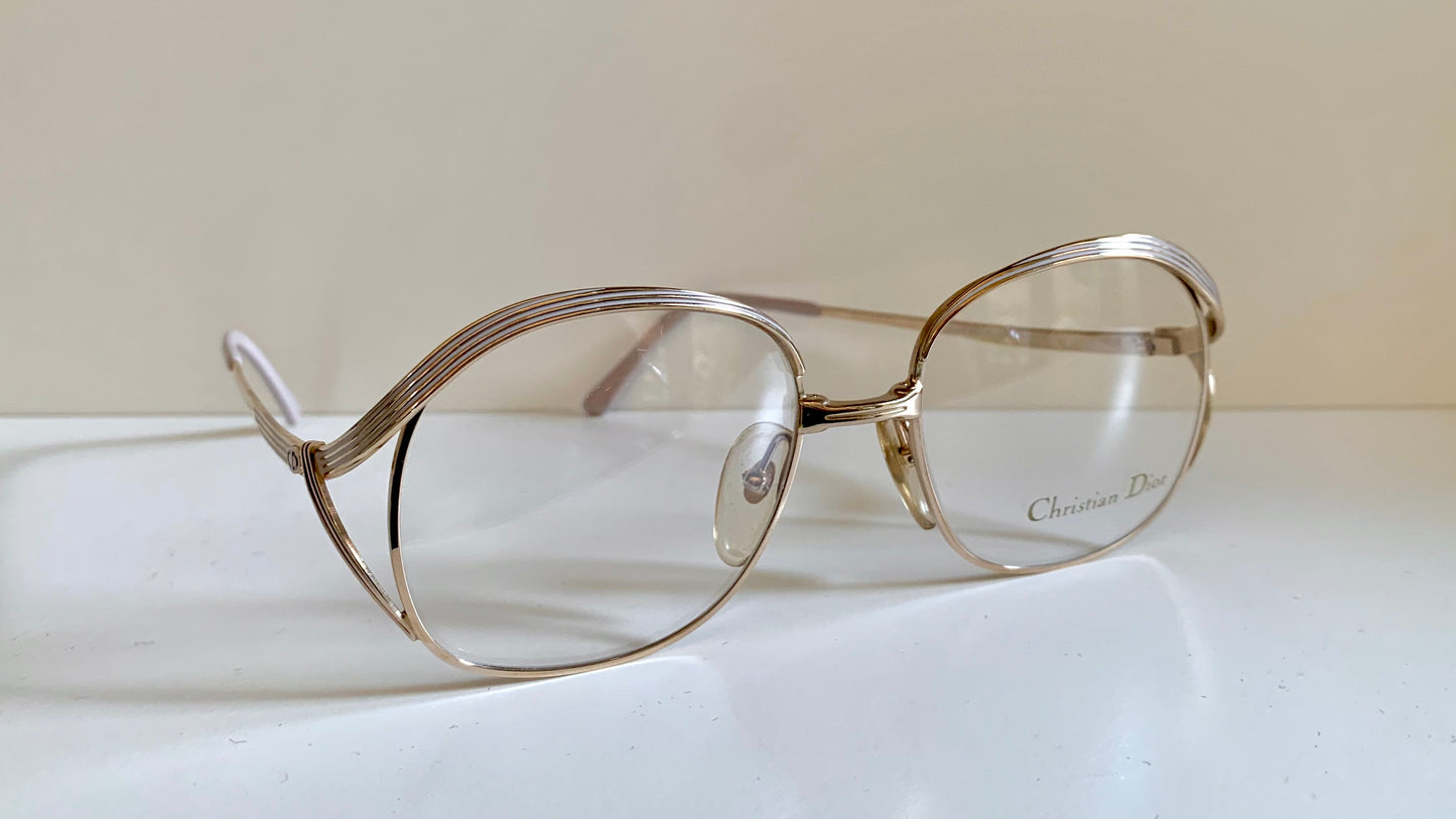 Christian Dior Vintage glasses - 2474 golden metal frames