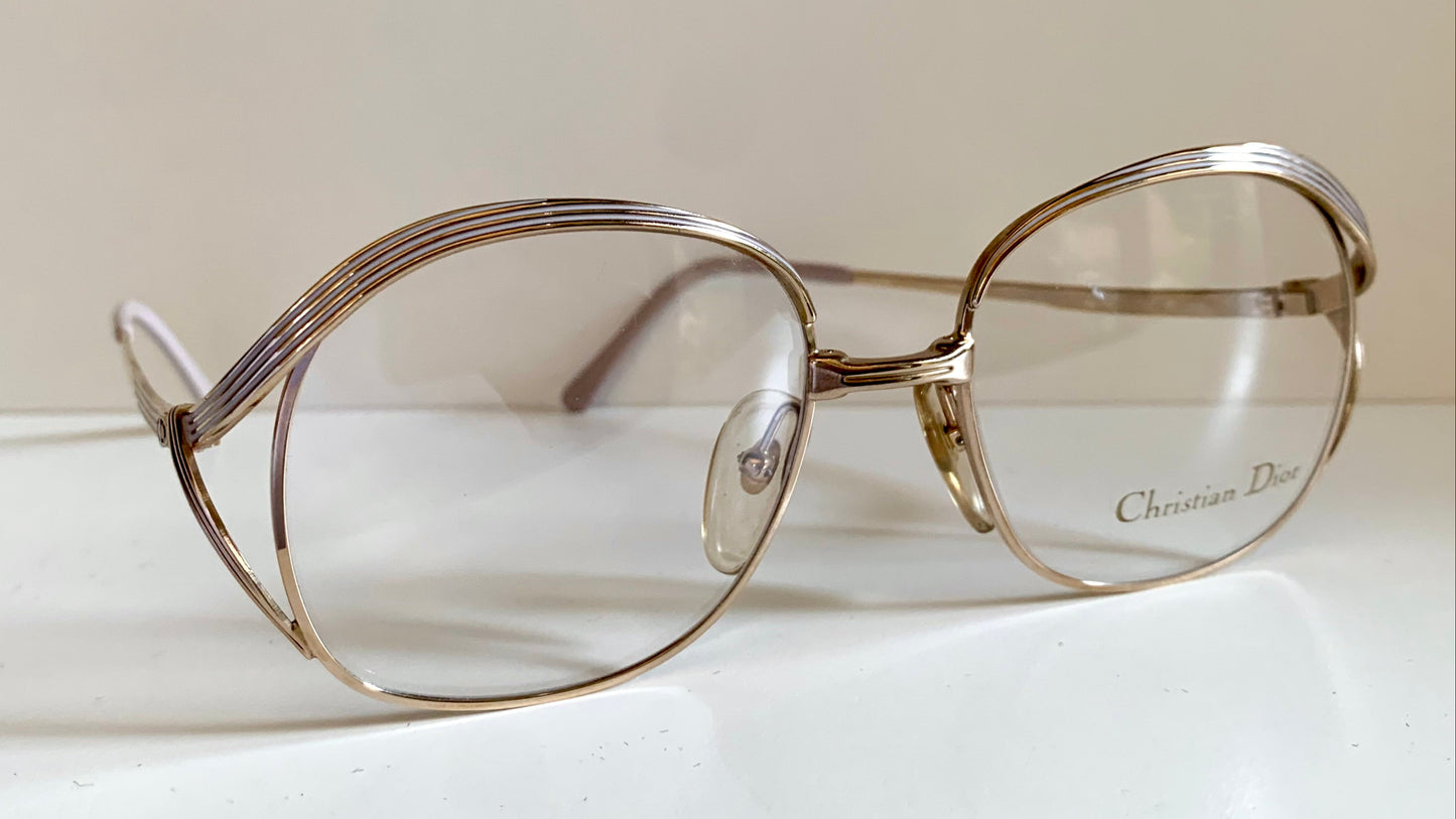 Christian Dior Vintage glasses - 2474 golden metal frames