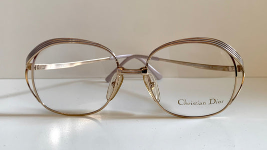 Christian Dior Vintage glasses - 2474 golden metal frames