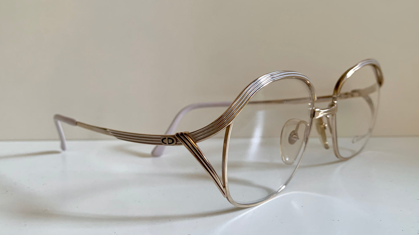 Christian Dior Vintage glasses - 2474 golden metal frames