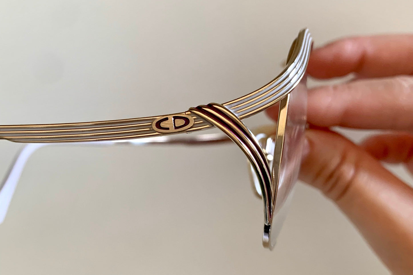 Christian Dior Vintage glasses - 2474 golden metal frames