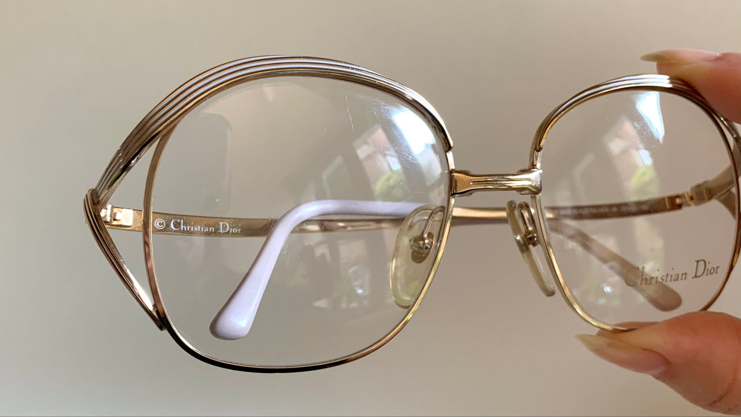 Christian Dior Vintage glasses - 2474 golden metal frames