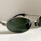 Ray Ban B&L Orbs USA vintage sunglasses - W2177 Orbs oval silver frame