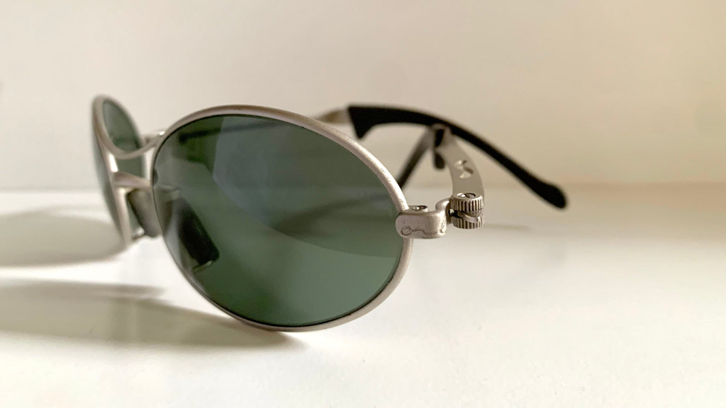 Ray Ban B&L Orbs USA vintage sunglasses - W2177 Orbs oval silver frame