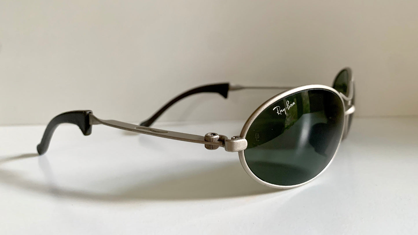 Ray Ban B&L Orbs USA vintage sunglasses - W2177 Orbs oval silver frame