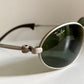 Ray Ban B&L Orbs USA vintage sunglasses - W2177 Orbs oval silver frame