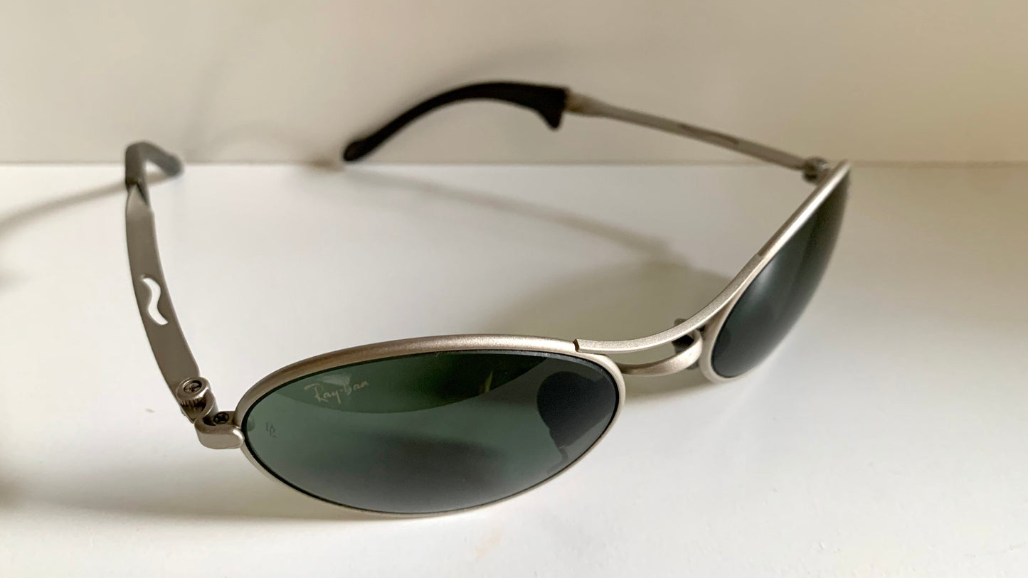 Ray Ban B&L Orbs USA vintage sunglasses - W2177 Orbs oval silver frame