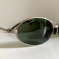 Ray Ban B&L Orbs USA vintage sunglasses - W2177 Orbs oval silver frame