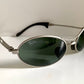 Ray Ban B&L Orbs USA vintage sunglasses - W2177 Orbs oval silver frame