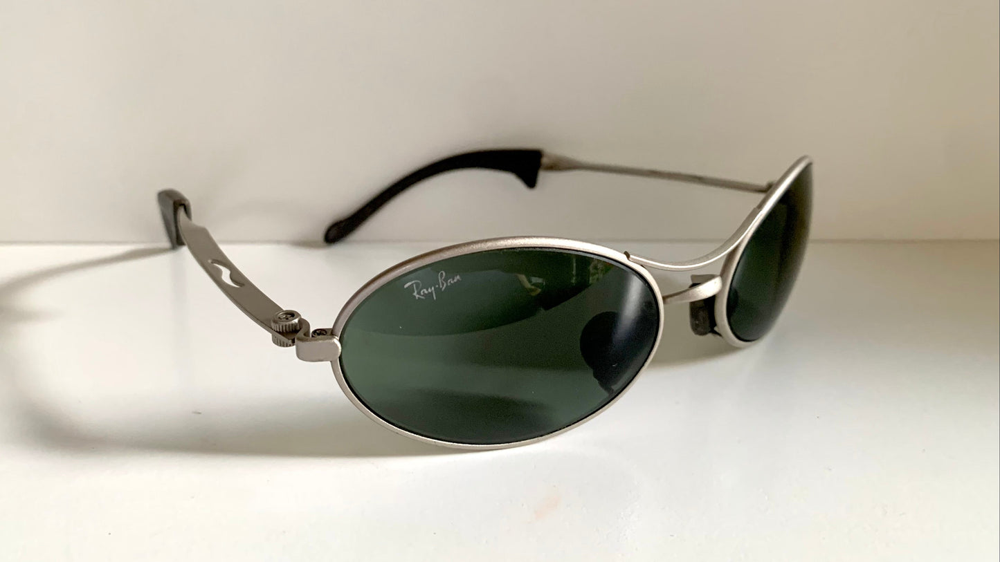 Ray Ban B&L Orbs USA vintage sunglasses - W2177 Orbs oval silver frame