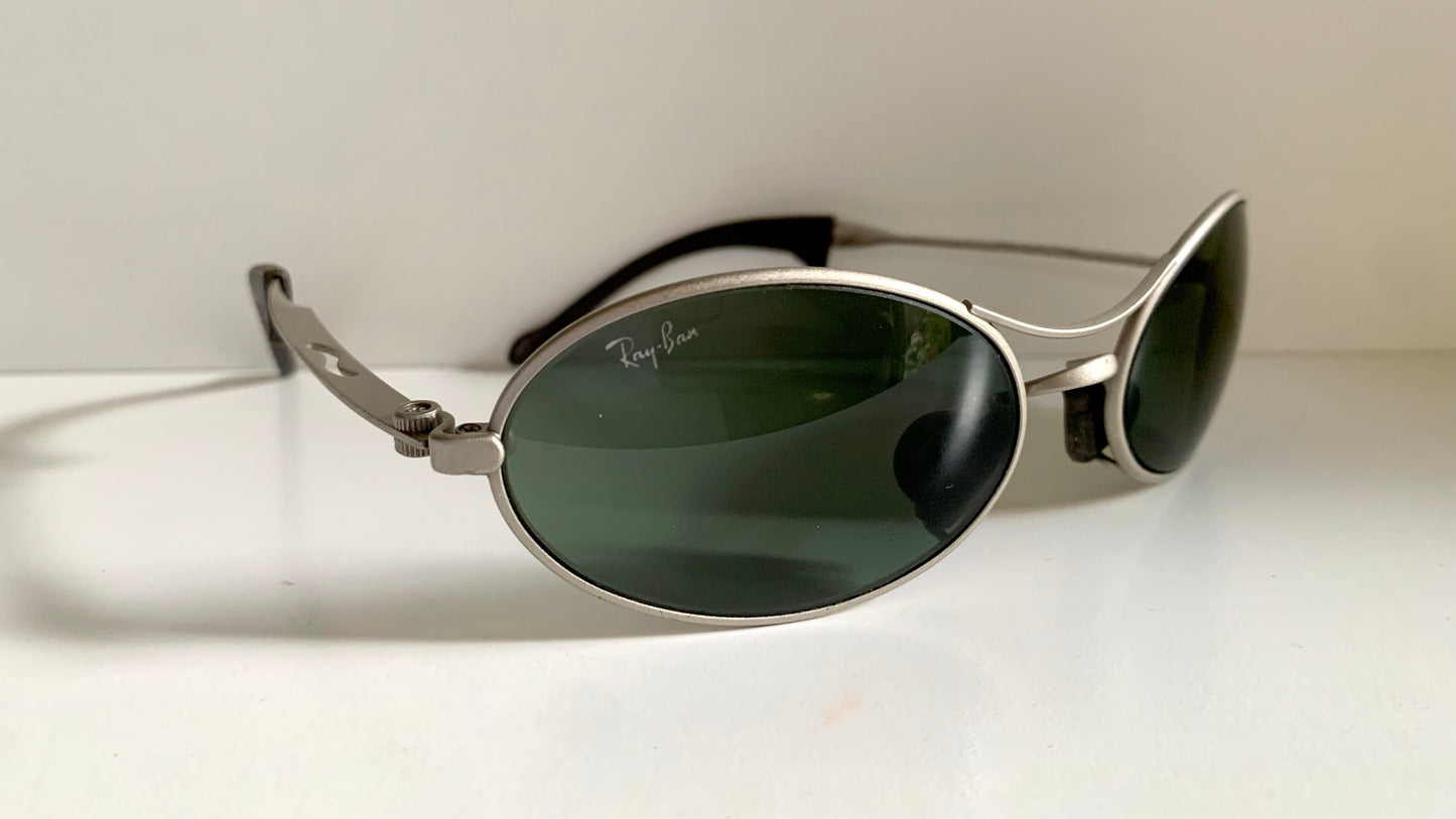 Ray Ban B&L Orbs USA vintage sunglasses - W2177 Orbs oval silver frame
