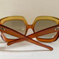 Christian Dior 70s vintage sunglasses - XXL square orange and yellow frame