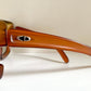 Christian Dior 70s vintage sunglasses - XXL square orange and yellow frame