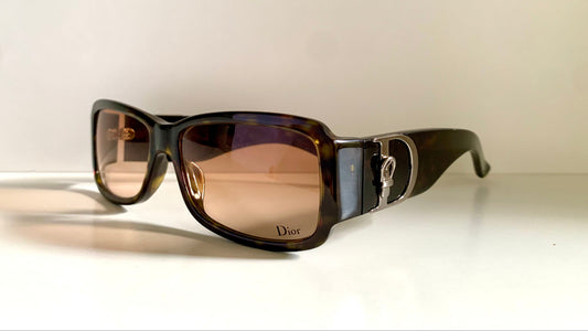 Christian Dior vintage sunglasses - Cottage 3 tortoise  frame, buckle logo