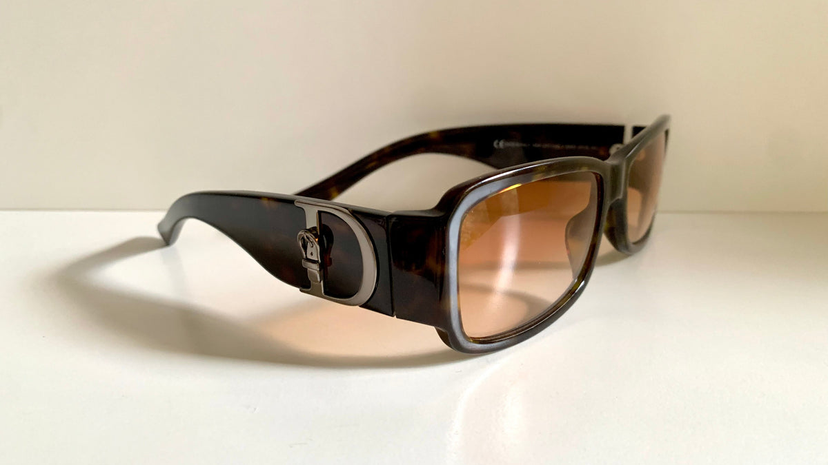 Christian Dior vintage sunglasses - Cottage 3 tortoise  frame, buckle logo