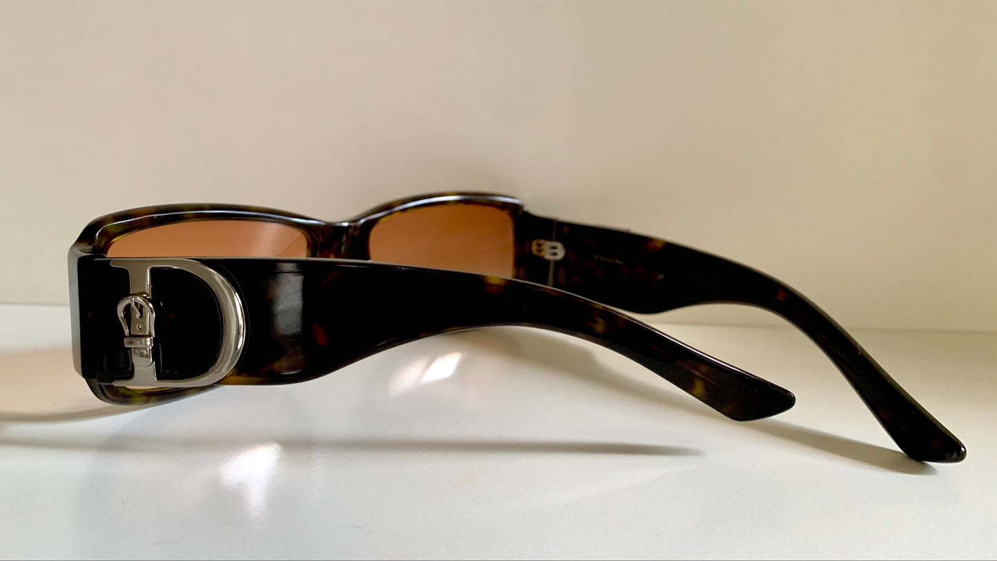 Christian Dior vintage sunglasses - Cottage 3 tortoise  frame, buckle logo