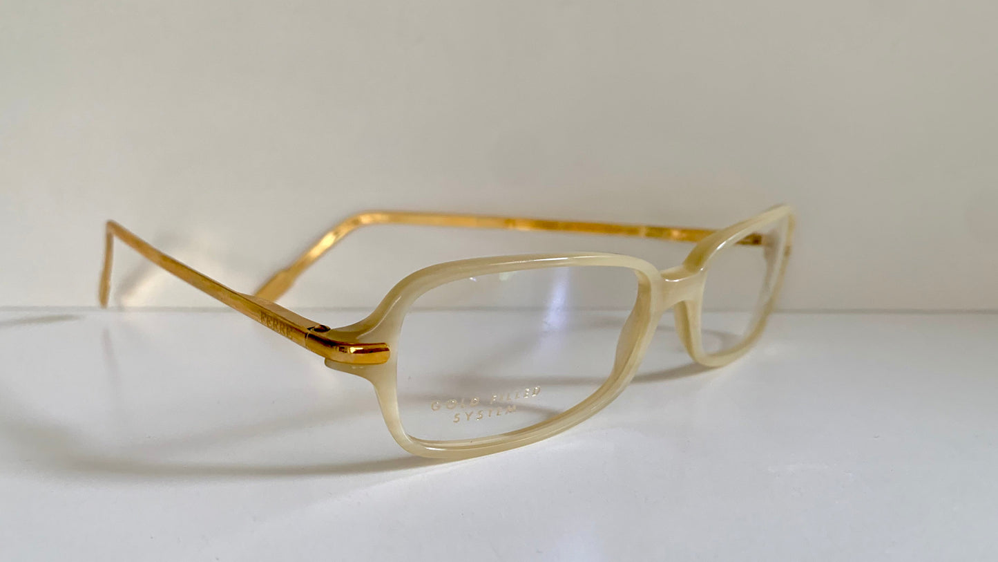 Vintage Gianfranco Ferre 00s frame - white gold filled Y2K eyewear