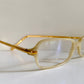 Vintage Gianfranco Ferre 00s frame - white gold filled Y2K eyewear