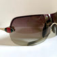 Gucci 00s vintage sunglasses - shield frame with Gucci logo