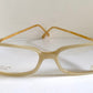 Vintage Gianfranco Ferre 00s frame - white gold filled Y2K eyewear