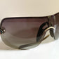 Gucci 00s vintage sunglasses - shield frame with Gucci logo