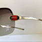 Gucci 00s vintage sunglasses - shield frame with Gucci logo
