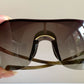Gucci 00s vintage sunglasses - shield frame with Gucci logo