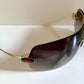 Gucci 00s vintage sunglasses - shield frame with Gucci logo