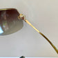 Gucci 00s vintage sunglasses - shield frame with Gucci logo