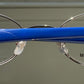 Jean Paul Gaultier 90s vintage glasses - Titanium frame / reversible blue and black temples