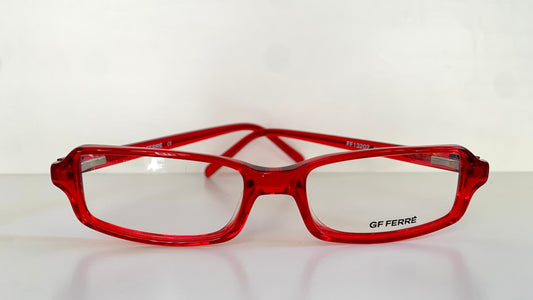 Vintage Gianfranco Ferre 00s frame - red square Y2K eyewear