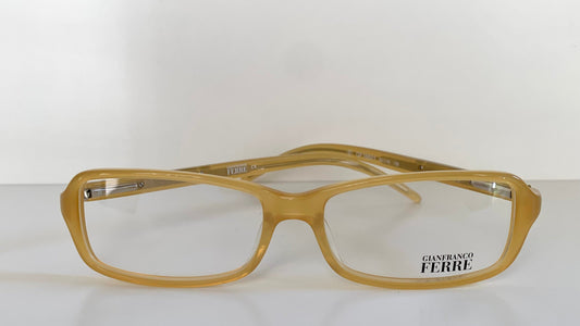 Vintage Ferre 00s frame -  yellow square Y2K eyewear