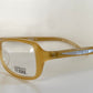 Vintage Ferre 00s frame -  yellow square Y2K eyewear