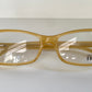 Vintage Ferre 00s frame -  yellow square Y2K eyewear