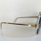 Balenciaga 80s vintage sunglasses - clear and blue square frame