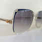 Balenciaga 80s vintage sunglasses - clear and blue square frame