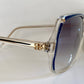 Balenciaga 80s vintage sunglasses - clear and blue square frame