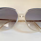 Balenciaga 80s vintage sunglasses - clear and blue square frame