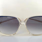 Balenciaga 80s vintage sunglasses - clear and blue square frame